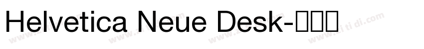 Helvetica Neue Desk字体转换